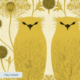 Owl Assembly, Mustard Wallpaper