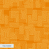 Interlock, Burnt Orange Wallpaper