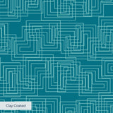 Interlock, Teal Wallpaper