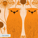 Owl Assembly, Saffron Wallpaper
