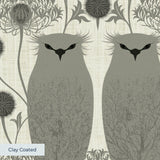 Owl Assembly, Gray Wallpaper