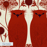 Owl Assembly, Ruby Wallpaper