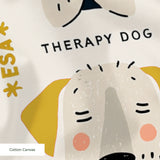 Good Dogs Club in Gold — good dogs club print, in cream and black dogs with golden mustard accents on a soft cream ground