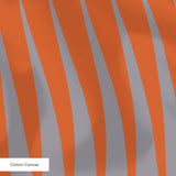 Parallax in Cocktail — parallax print, in coral red and rust shading to white