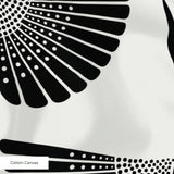 Egret of Joy in Onyx — egret of joy print, in black and bone with high-contrast graphic edges