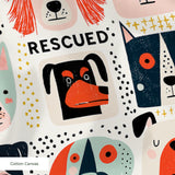 Rescued & Ready, Persimmon, Small Fabric