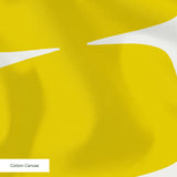 Atomic Bricks in Mustard — atomic bricks print, in saturated mustard yellow with a bone grid