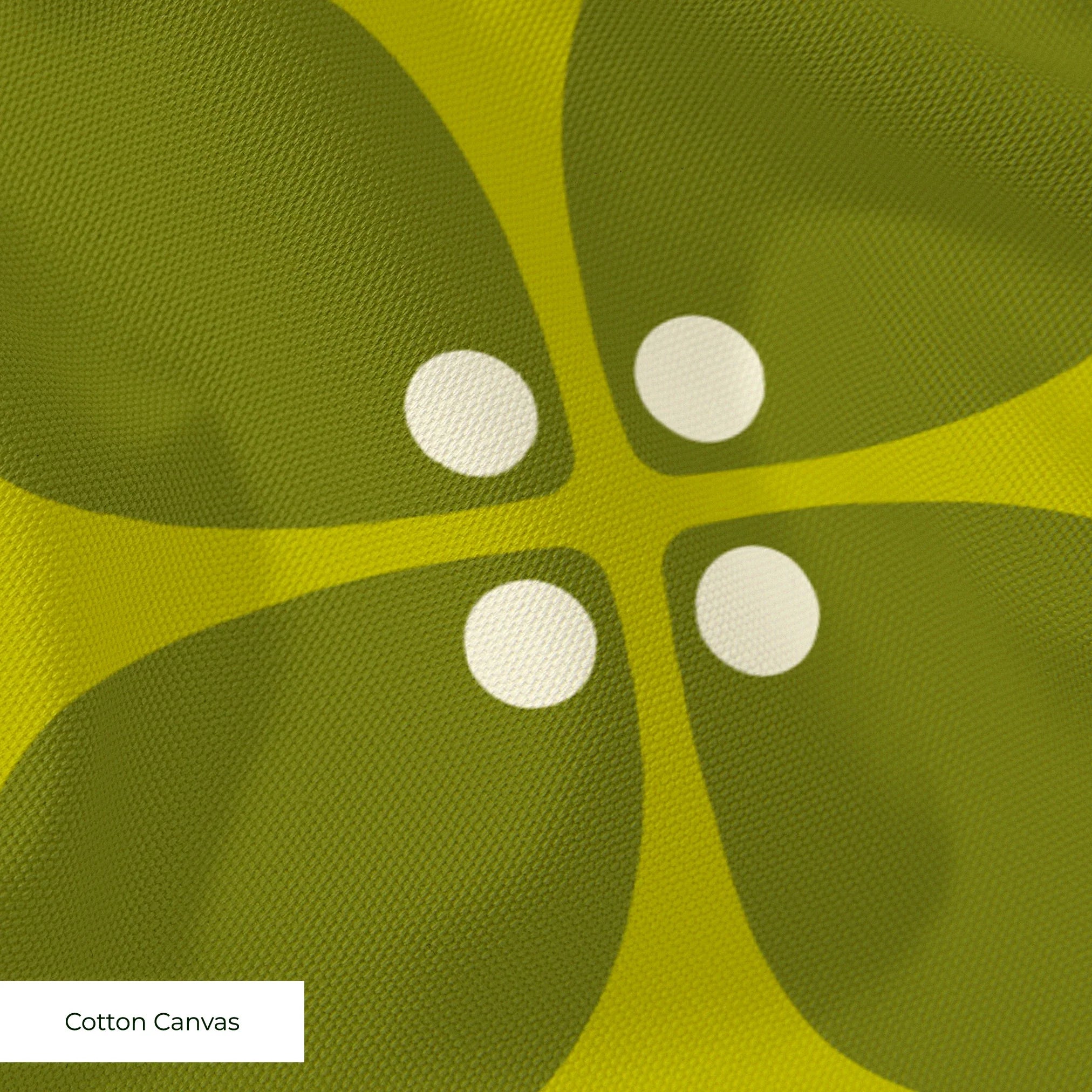 Square Mod in Avocado — square mod print, in tone-on-tone avocado and olive green