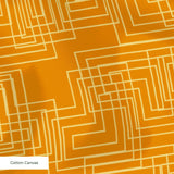 Interlock in Burnt Orange — interlock print, in deep, warm burnt orange
