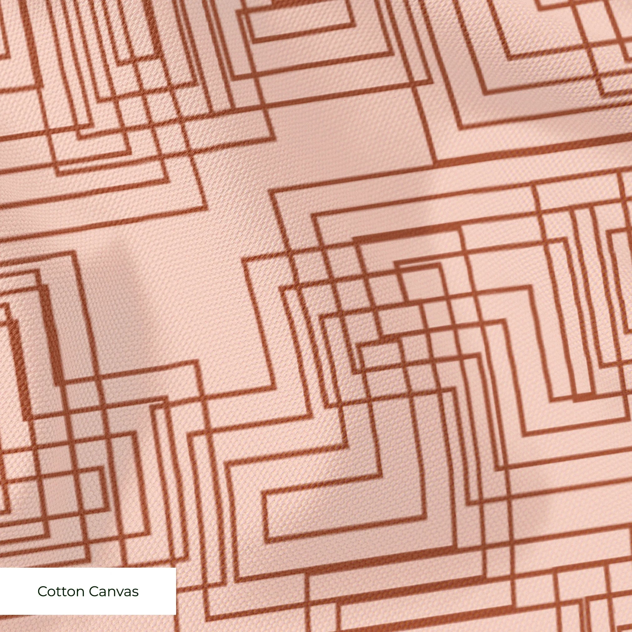 Interlock in Petal — interlock print, in soft peach and blush