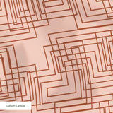 Interlock in Petal — interlock print, in soft peach and blush