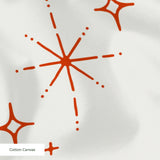 Retro Starburst, Ivory Fabric
