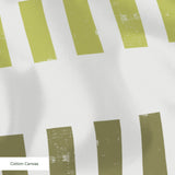 Measured Lines in Cooling Trend — measured lines print, moving through olive, teal, deep navy and pale ice blue