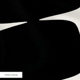 Atomic Bricks in Onyx — atomic bricks print, in dense onyx black with a white grid