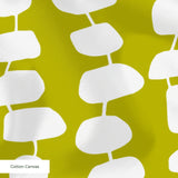 Atomic Stack in Avocado — atomic stack print, in cream forms on a bright avocado chartreuse ground