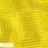 Interlock in Mustard — interlock print, in saturated mustard yellow