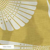Egret of Joy in Oro Domino — egret of joy print, in antique gold on bone, a lighter domino colorway