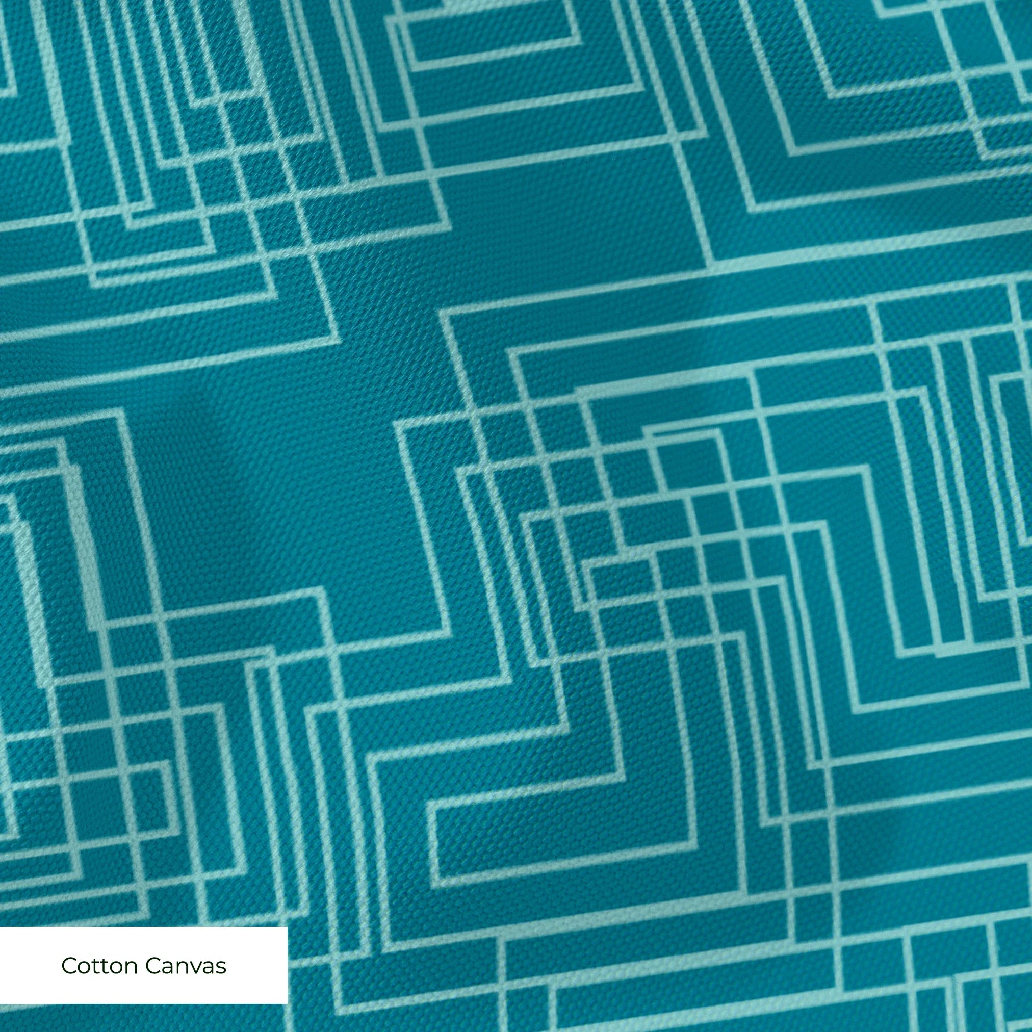Interlock in Teal — interlock print, in deep petrol teal