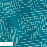 Interlock in Teal — interlock print, in deep petrol teal