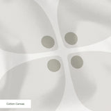 Square Mod in Ivory — square mod print, in whisper-quiet tone-on-tone ivory and pale grey