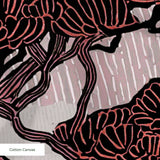 Twilight Grove in Dawn — twilight grove print, in blush pink and mauve with soft grey branches