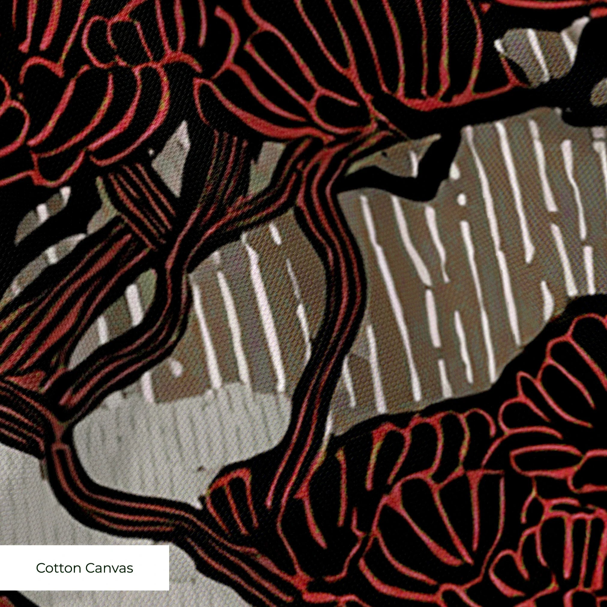 Twilight Grove in Rust — twilight grove print, in rust and warm brown under a dusty rose sky