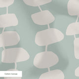 Atomic Stack in Mint — atomic stack print, in white forms on a soft sage mint ground