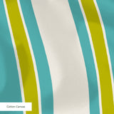 Mod Stripes, Teal Fabric