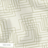 Interlock in Ivory — interlock print, in warm tonal ivory and cream
