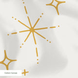 Retro Starburst, Saffron Fabric