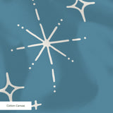 Retro Starburst, Slate Fabric