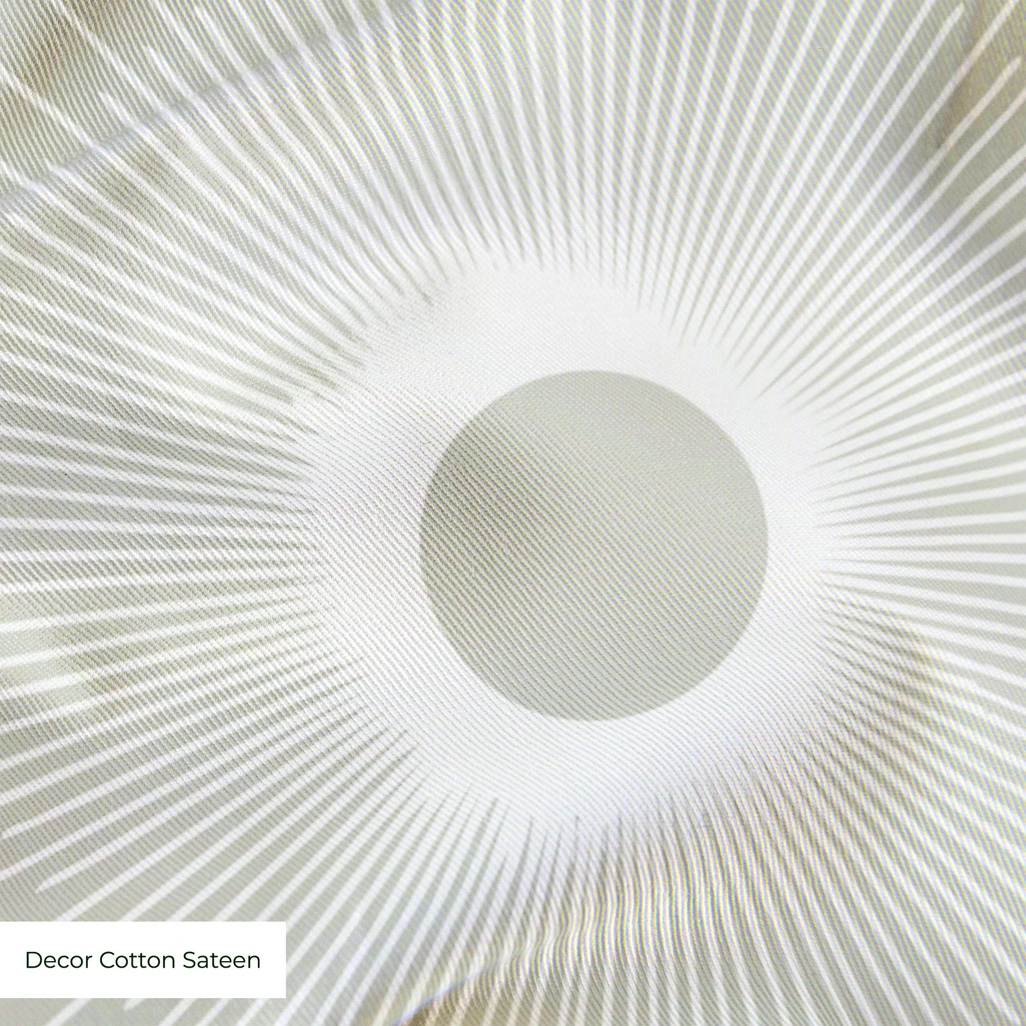 Retro Sunburst in Taupe — retro sunburst print, in warm taupe and sand with a pale center