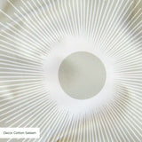 Retro Sunburst in Taupe — retro sunburst print, in warm taupe and sand with a pale center
