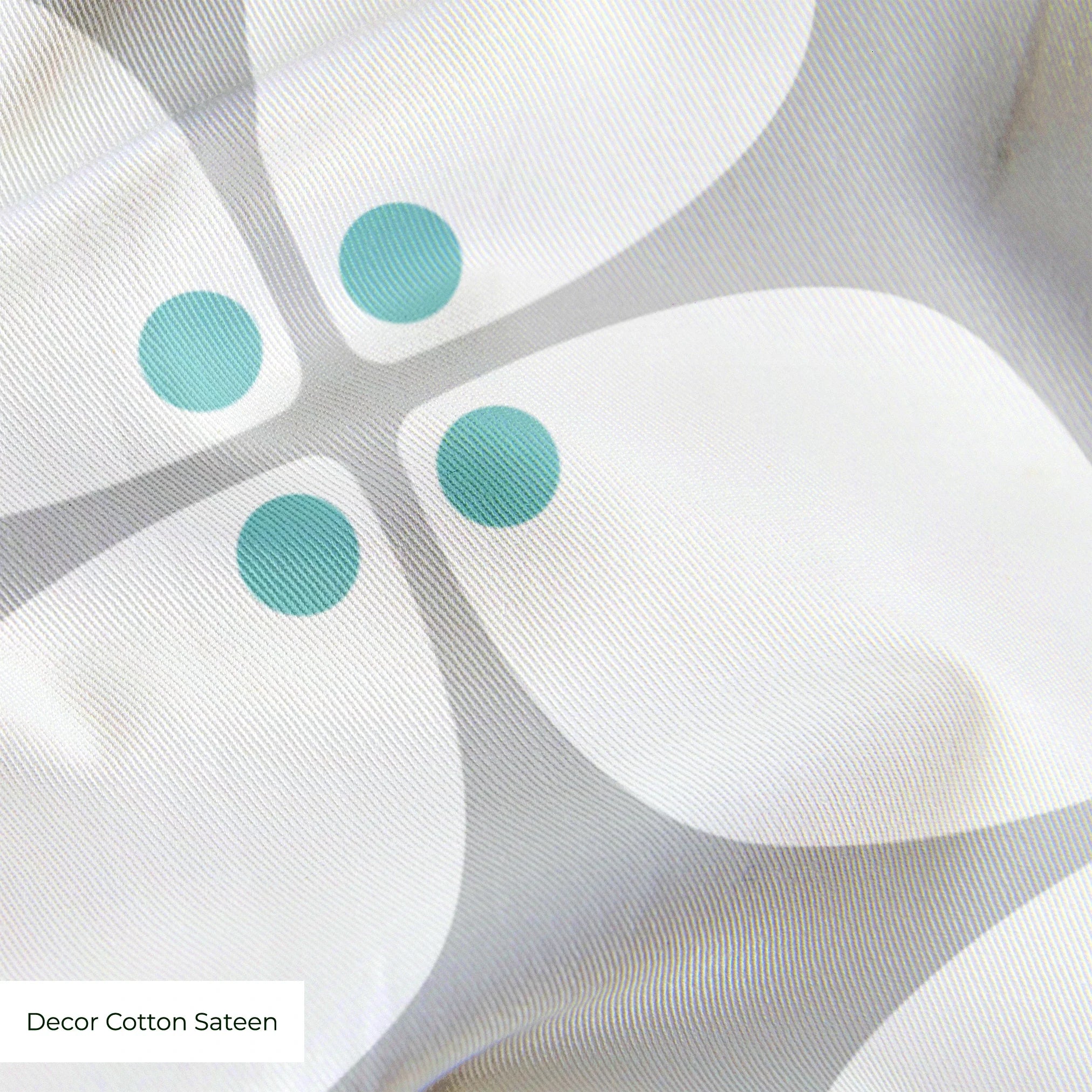 Square Mod in Mist — square mod print, in palest dove grey on white, barely there