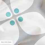 Square Mod in Mist — square mod print, in palest dove grey on white, barely there