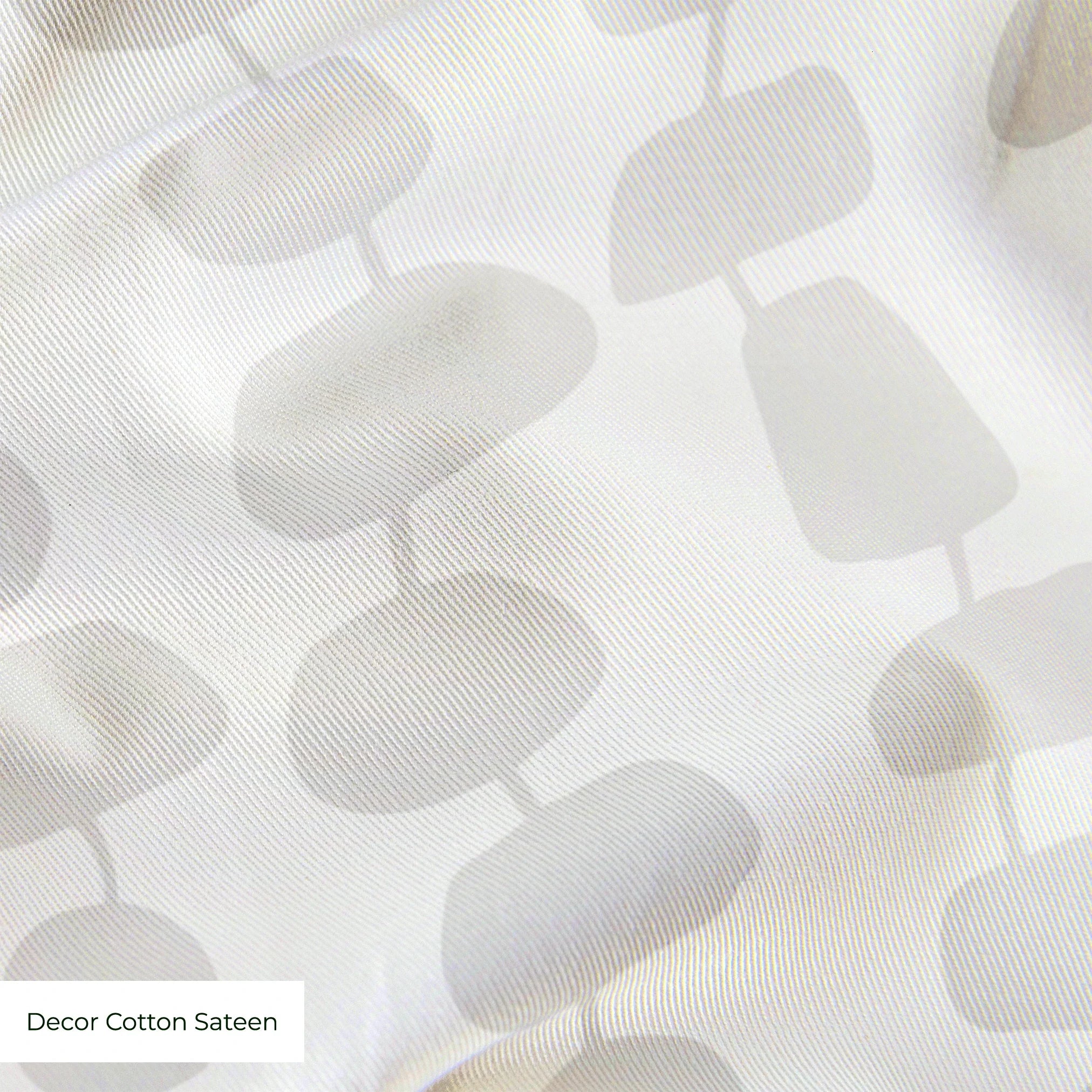 Atomic Stack in Marshmellow — atomic stack print, in white forms on the palest marshmallow grey, tonal and quiet