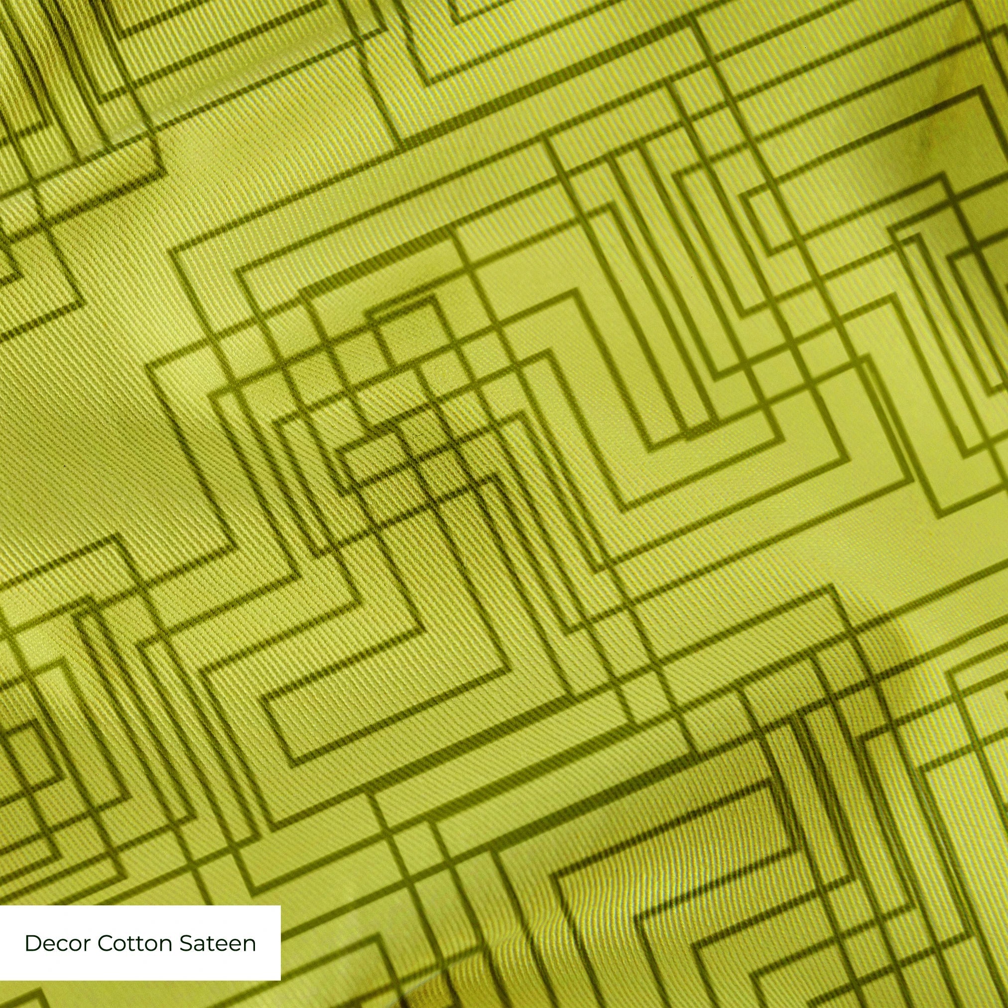 Interlock in Avocado — interlock print, in avocado and chartreuse green