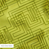Interlock in Avocado — interlock print, in avocado and chartreuse green