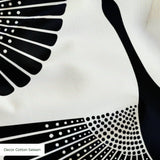 Egret of Joy in Onyx — egret of joy print, in black and bone with high-contrast graphic edges