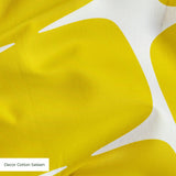 Atomic Bricks in Mustard — atomic bricks print, in saturated mustard yellow with a bone grid
