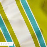 Mod Stripes, Chartreuse Fabric