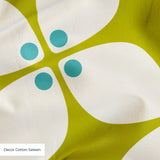 Square Mod in Chartreuse — square mod print, in acid olive and chartreuse on warm ivory