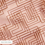 Interlock in Petal — interlock print, in soft peach and blush