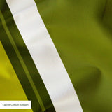 Offset Stripes, Avocado Fabric