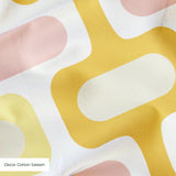Mod Waves in Palm Springs — mod waves print, in buttery yellow and soft pink on cream