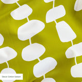 Atomic Stack in Avocado — atomic stack print, in cream forms on a bright avocado chartreuse ground