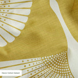 Egret of Joy in Oro Domino — egret of joy print, in antique gold on bone, a lighter domino colorway