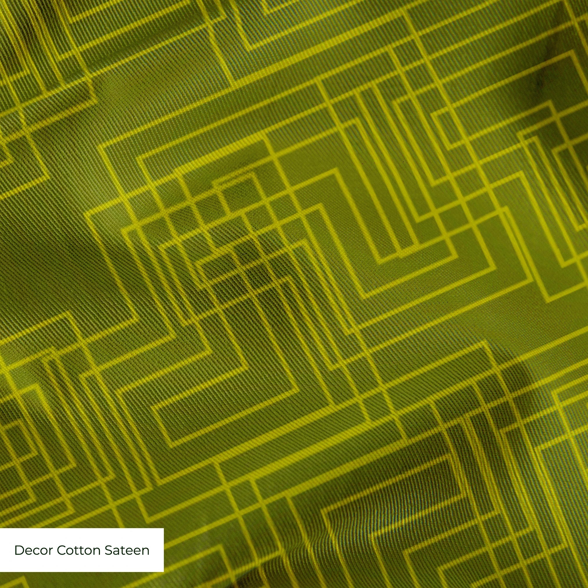 Interlock in Olive — interlock print, in deep tonal olive green
