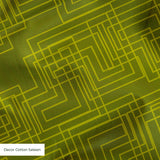 Interlock in Olive — interlock print, in deep tonal olive green