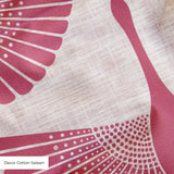 Egret of Joy in Dusty Rose — egret of joy print, in dusty rose and berry pink on a soft blush ground